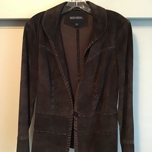 Brown suede jacket